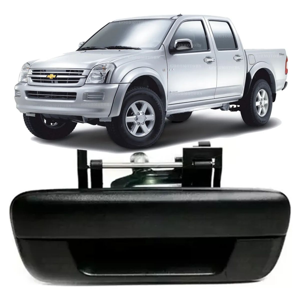 KUANGYE - Manilla Portalon Negra Para Isuzu Chevrolet Dmax 2005-2013