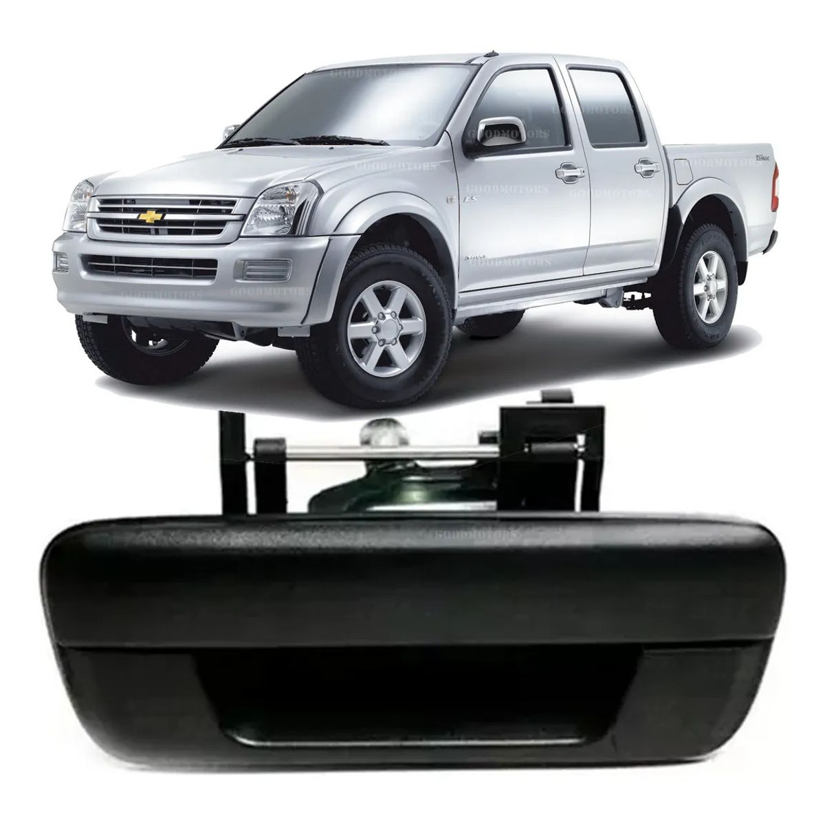 KUANGYE - Manilla Portalon Negra Para Isuzu Chevrolet Dmax 2005-2013