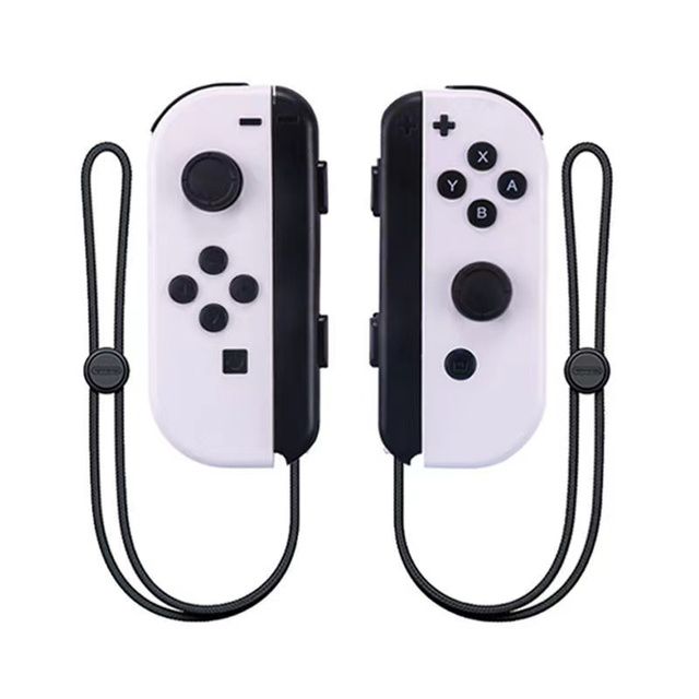 CORRERREY Mandos para nintendo switch joycon l y r inalámbrico Blanco
