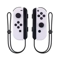CORRERREY - Mandos para nintendo switch joycon l y r inalámbrico Blanco