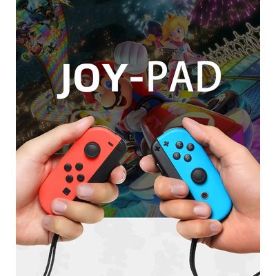 Imagen 2 del producto Mandos para nintendo switch joycon l y r inalámbrico Rojo y azul