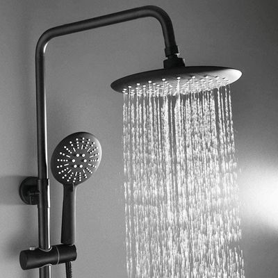 Imagen 2 del producto Moderna Columna De Ducha Negro Mate 3 Funciones