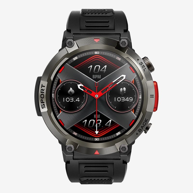 9KSAFETYJB - Reloj inteligente impermeable para exteriores para hombre