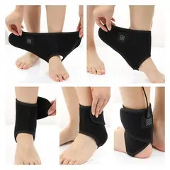 MOVI - TOBILLERA SOPORTE TERAPEUTICA, CON 3 NIVELES DE CALOR ,TOBILLO Y PIE