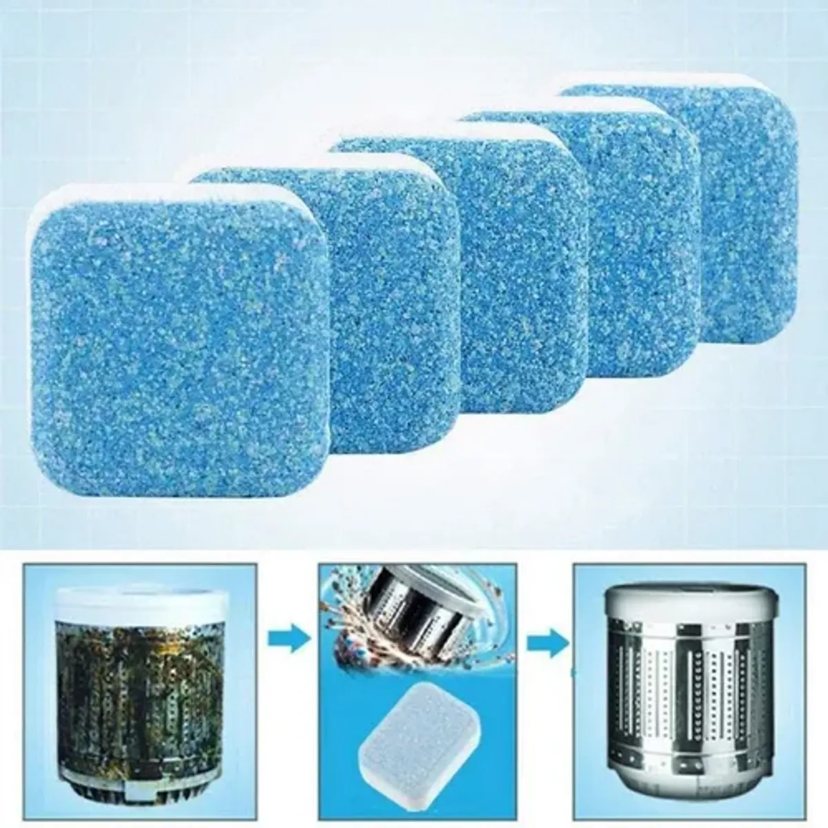 MOVI - SET 12 PASTILLAS PARA LIMPIAR LAVADORA