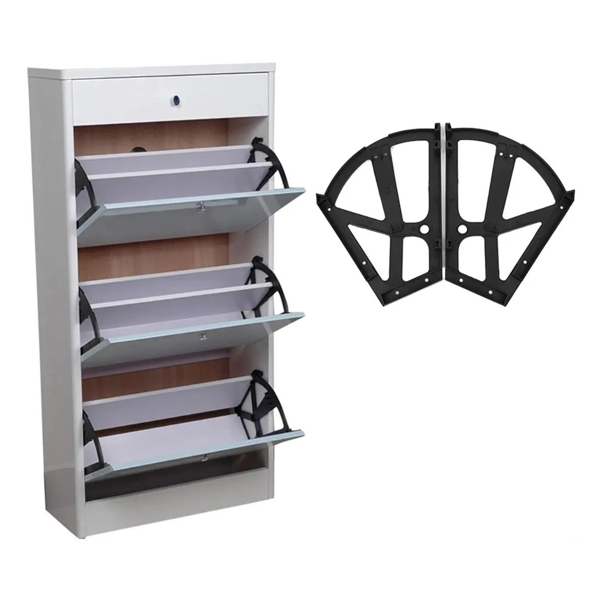 KUANGYE - Bisagras Soportes Para Mueble Zapatero De 2 Filas