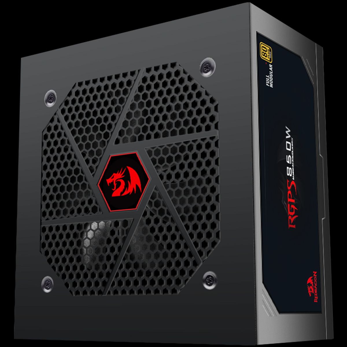 REDRAGON - Fuente Redragon 850w Gc-ps010 Full Modular 80 Plus Gold