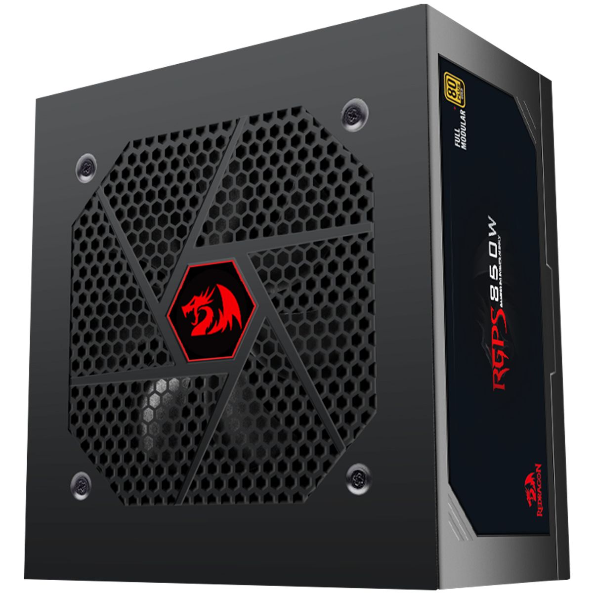 REDRAGON - Fuente Redragon 850w Gc-ps010 Full Modular 80 Plus Gold