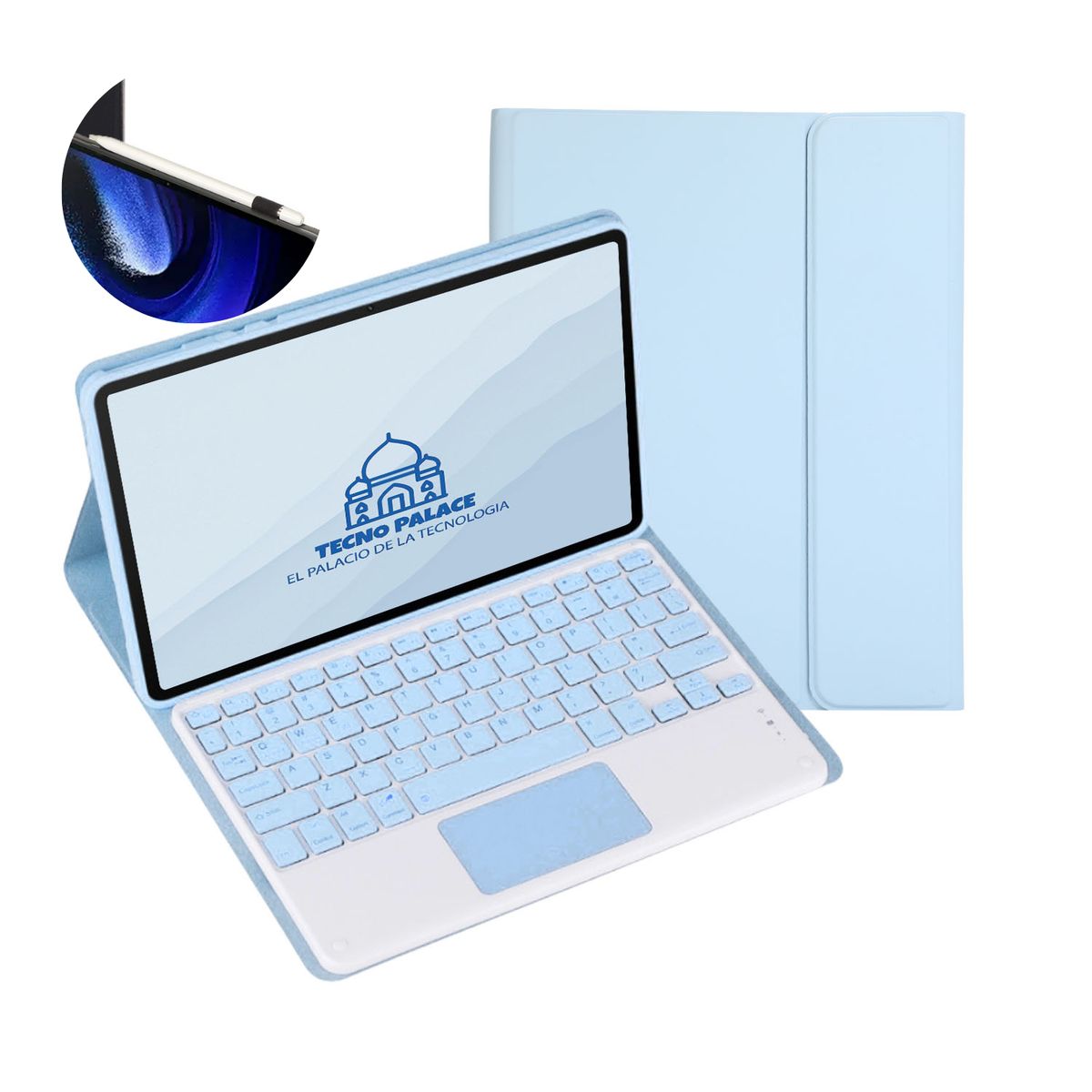 GENERICO - Fundas Con Teclado TouchPad Premium Para Lenovo Tab Pro 12.7 - letra Ñ