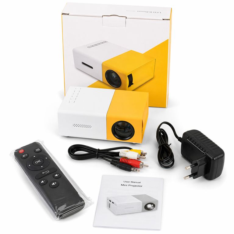GENERICO Proyector HD Portátil con Control Remoto + Imagen Nítida para Cine en Casa