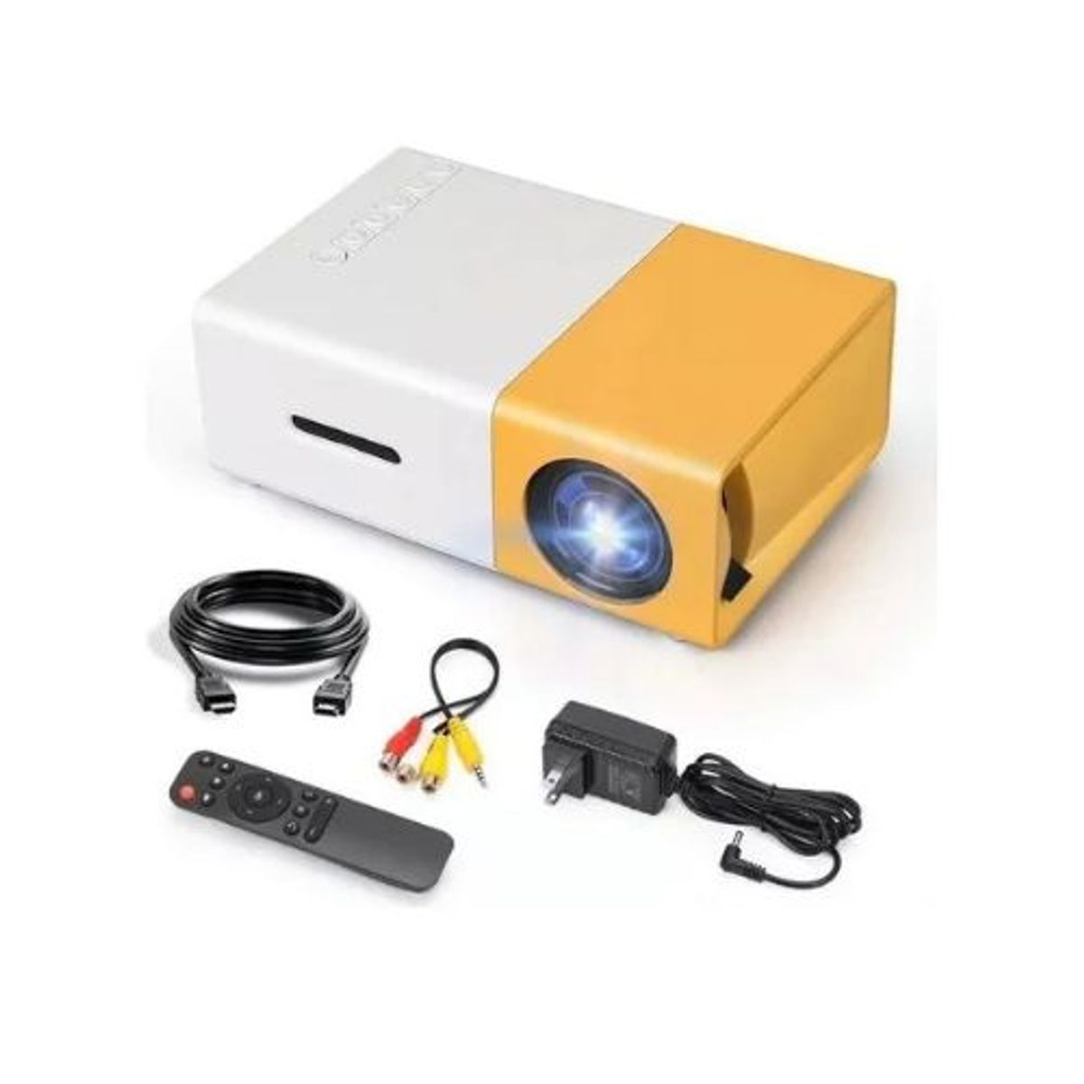 GENERICO - Proyector HD Portátil con Control Remoto + Imagen Nítida para Cine en Casa