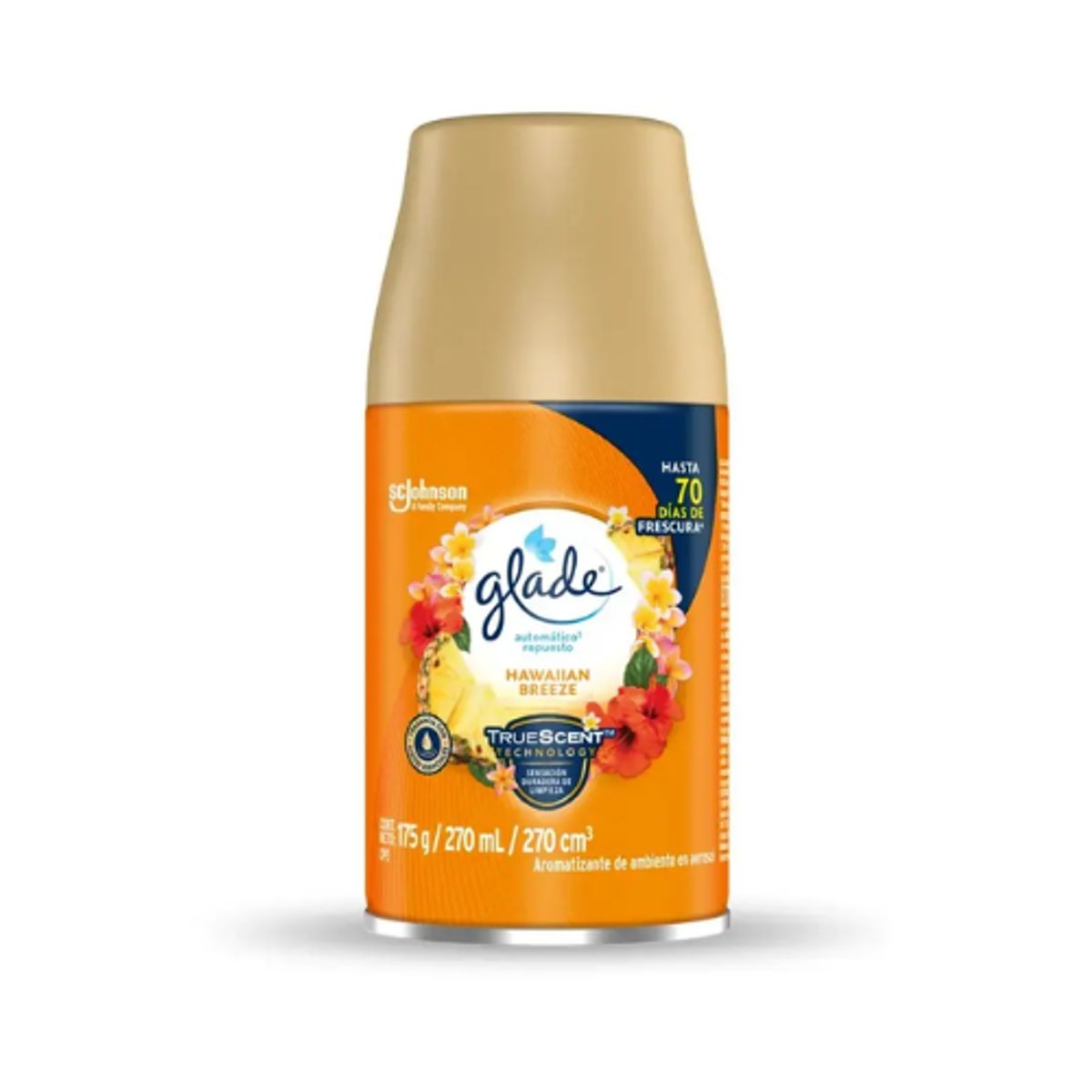 GLADE - Repuesto Glade Aromatizante Automático Hawaiian Breeze 270ml