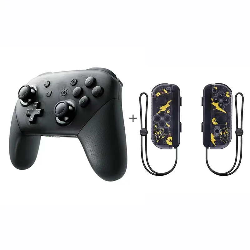 CORRERREY - Control Pro Inalámbrico + Joycon L/ R Edición Splatoon Para Nintendo Switch