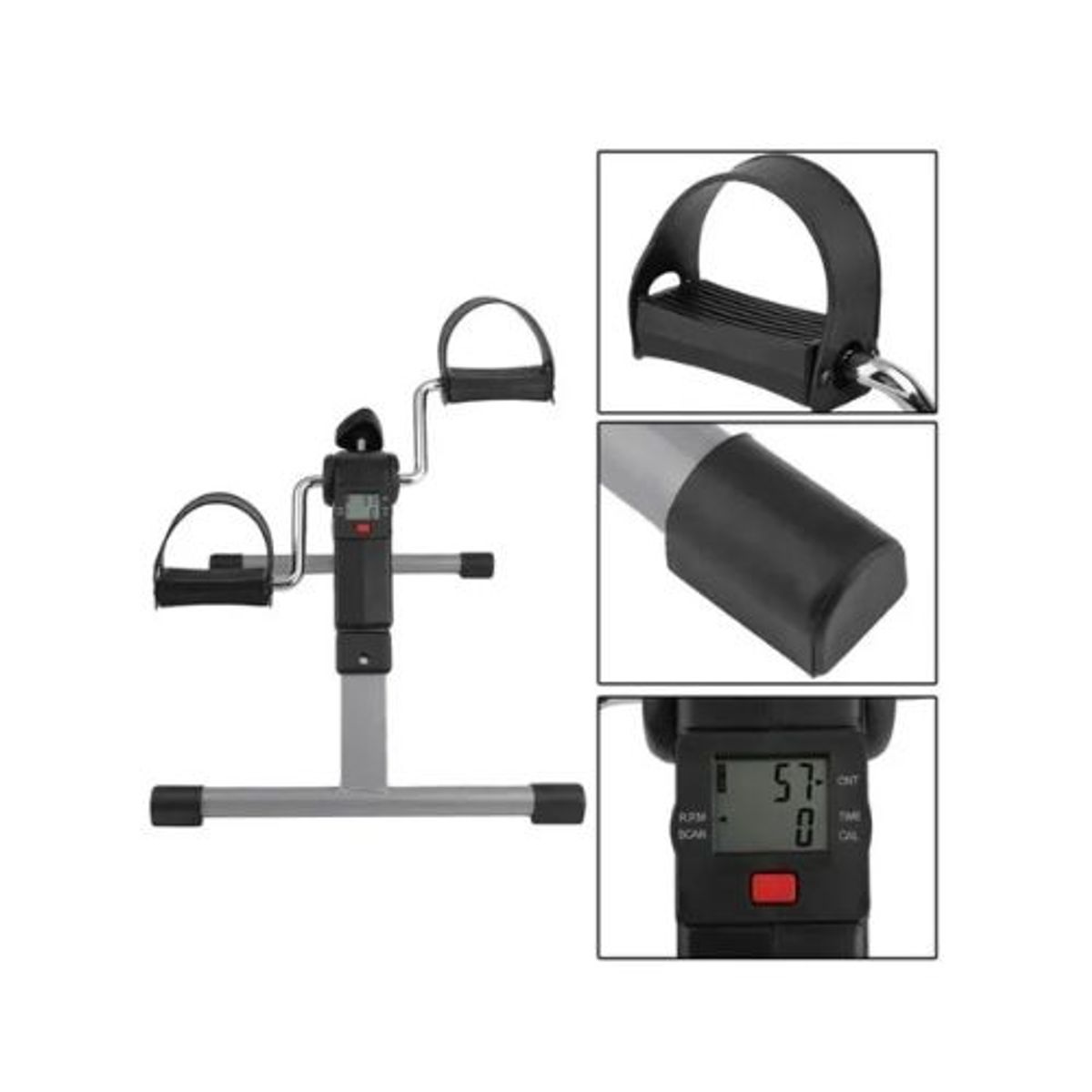GENERICO - Mini Bicicleta Estatica Pedalera con Pantalla Lcd Spinning