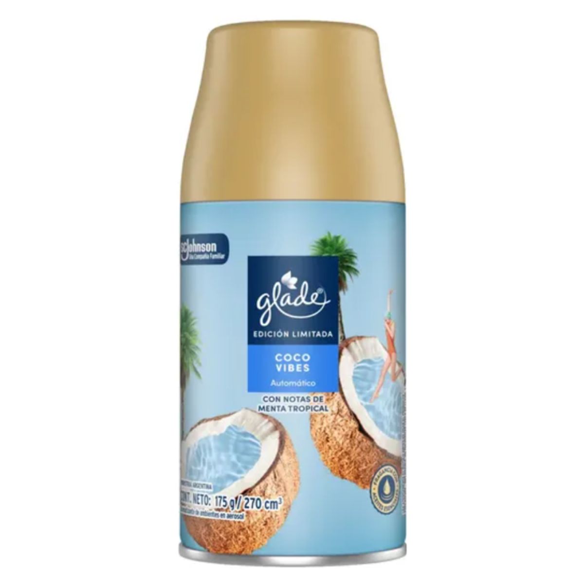 Repuesto Aromatizante Difusor Automatico Glade Coco 270ml, marca GLADE - Foto Principal