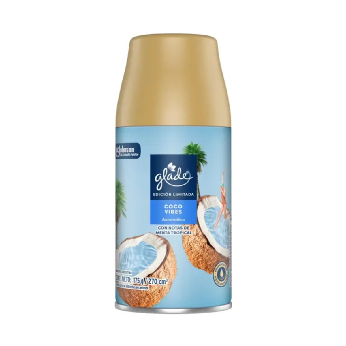 Repuesto Aromatizante Difusor Automatico Glade Coco 270ml, marca GLADE - Foto Principal