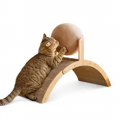 GENERICO - Rascador Y Juguete Para Gatos Arco Y Bola Vertical