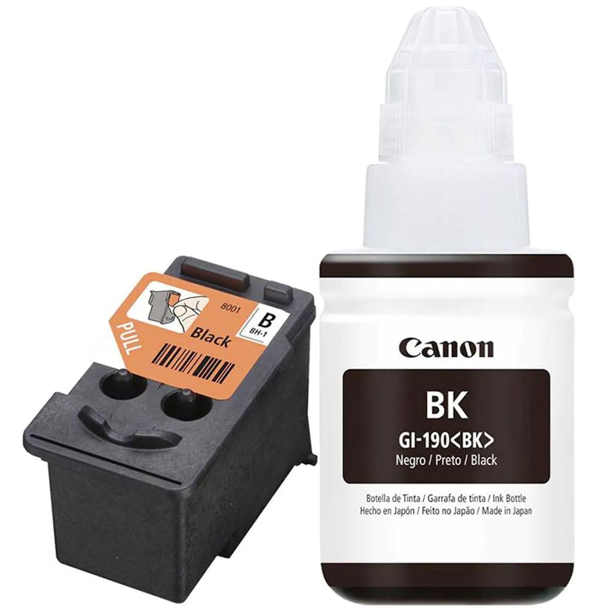 CANON - Kit Canon Cabezal BH1 + Botella de Tinta GI-190 Negro