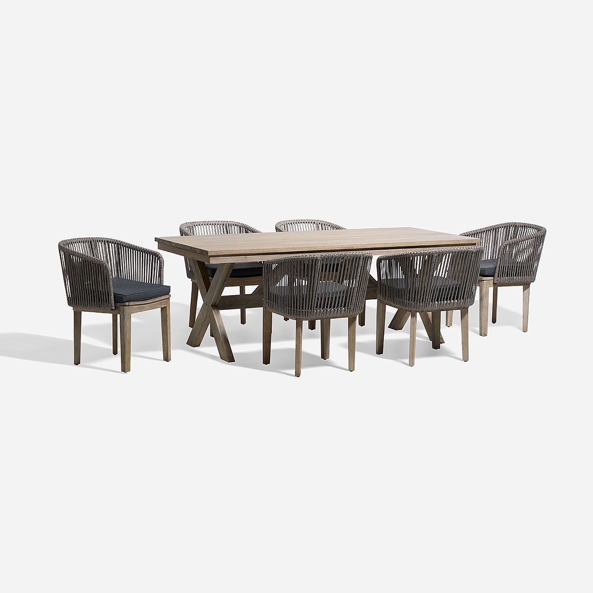 ROSEN - Juego Comedor de Terraza Mekat 7 Piezas