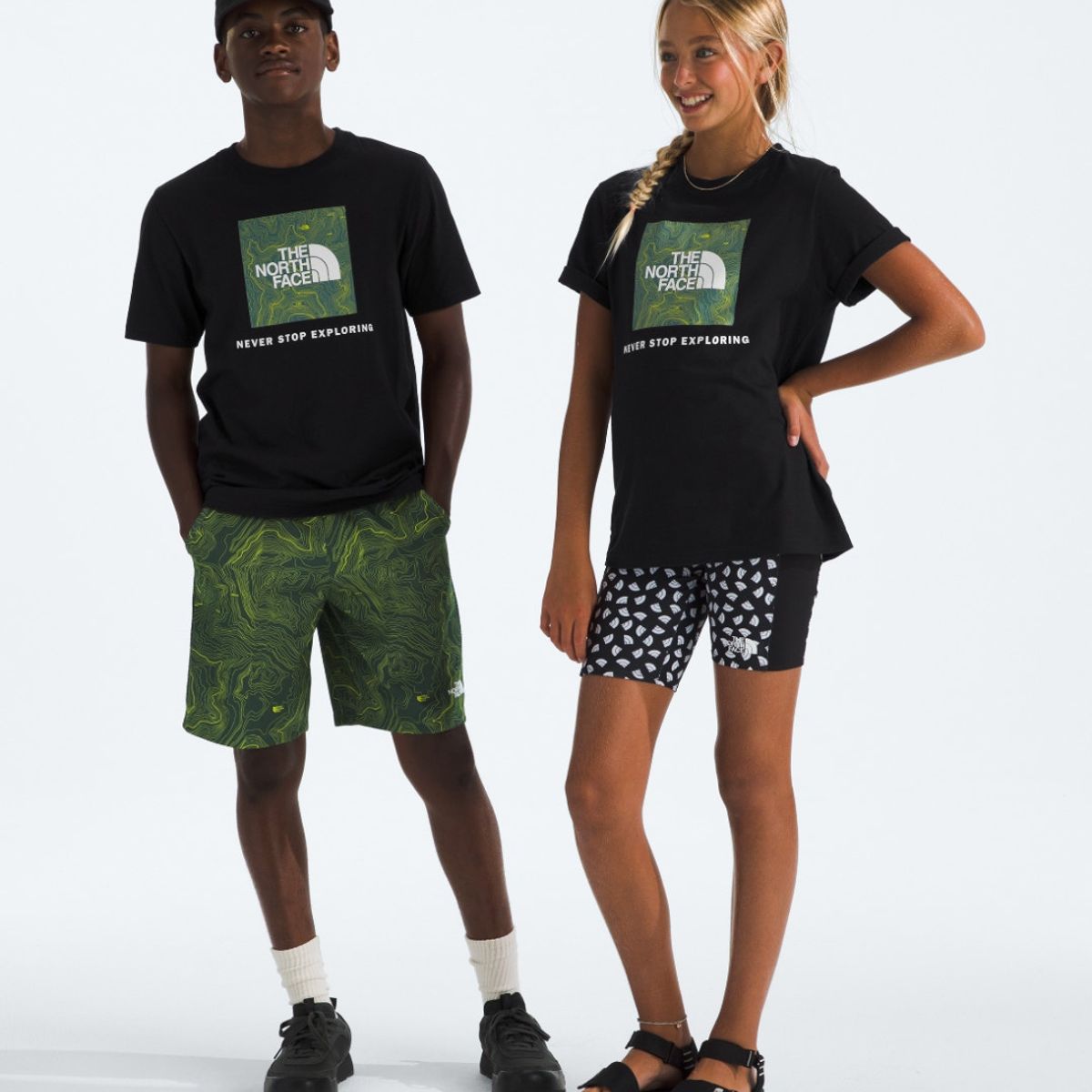 THE NORTH FACE - Polera Box Nse S/S Niños Negro