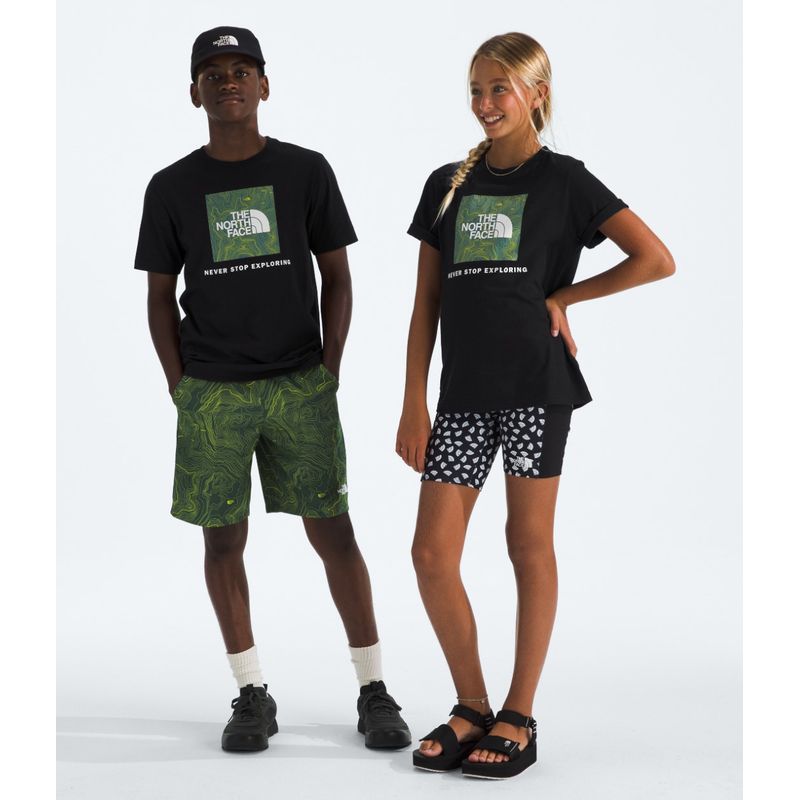 THE NORTH FACE - Polera Box Nse S/S Niños Negro