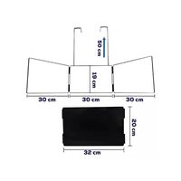 Espejo De 3 Vías Corte De Pelo Triple De 360° Con Ganchos