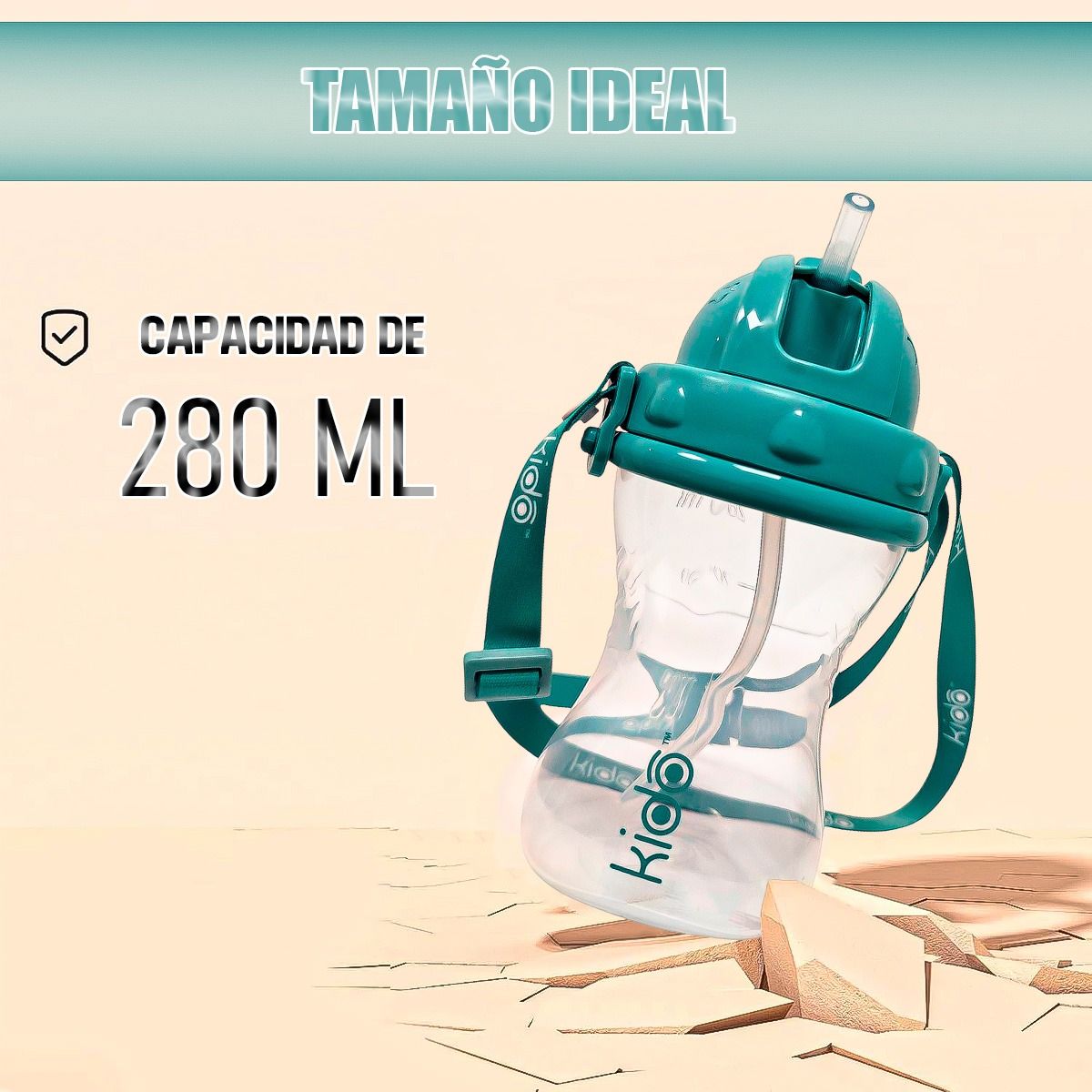 GENERICO - Vasos Antiderrame Vaso Con Bombilla niño 280ml