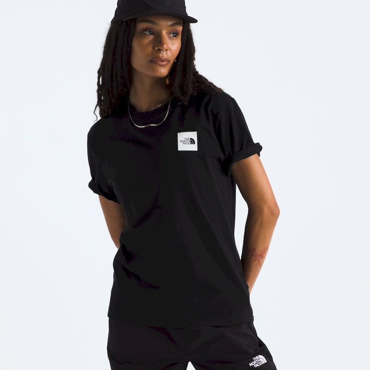 THE NORTH FACE - Polera S/S Box Half Dome Tee Mujer - Negro