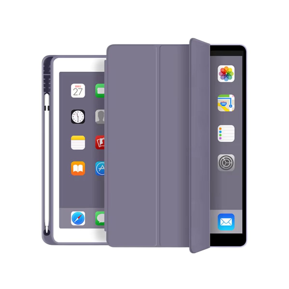 GENERICO - Fundas De iPad Con Porta Lápiz Para iPad Pro 13 M4 / M5 - Lila