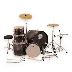 POWERDRUMS - Set de batería acústica CPJ-5 FKS - Silver