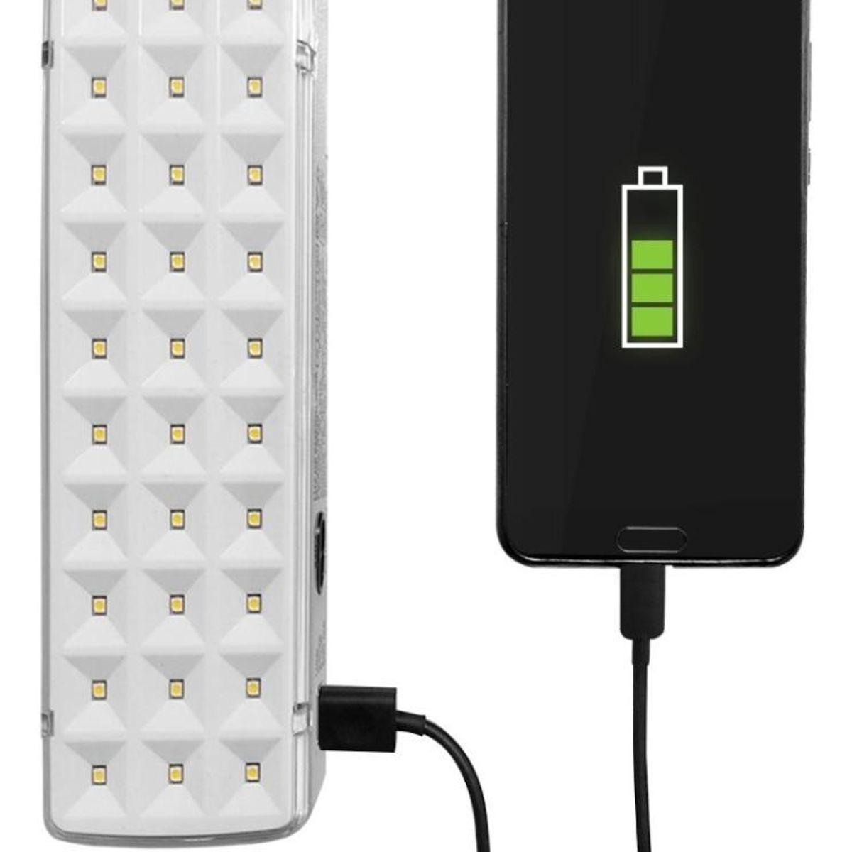 GENERICO - Luminaria Emergencia 30 Led (gs 30) - Negro