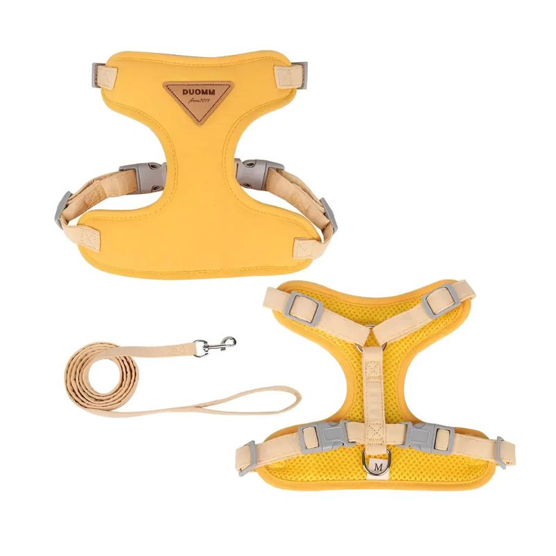GENERICO - Set Arnés Antiahogo Para Mascota Pequeños XS Amarillo