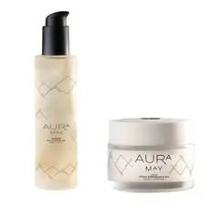 AURA MAY - Pack Dia Agua Micelar + Crema Energizante Pomelo