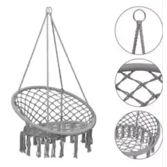 GENERICO - Silla Colgante De Macramé Estilo Hamaca Terraza Columpio