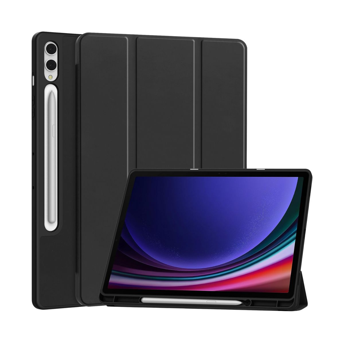 GENERICO - Fundas Con Porta Lápiz Para Galaxy Tab A11 Plus / A9 Plus 11 "  Negro