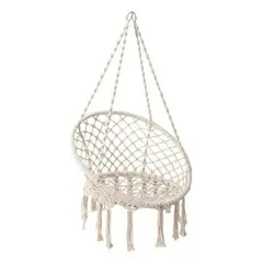 GENERICO - Silla Colgante De Macramé Estilo Hamaca Terraza Columpio