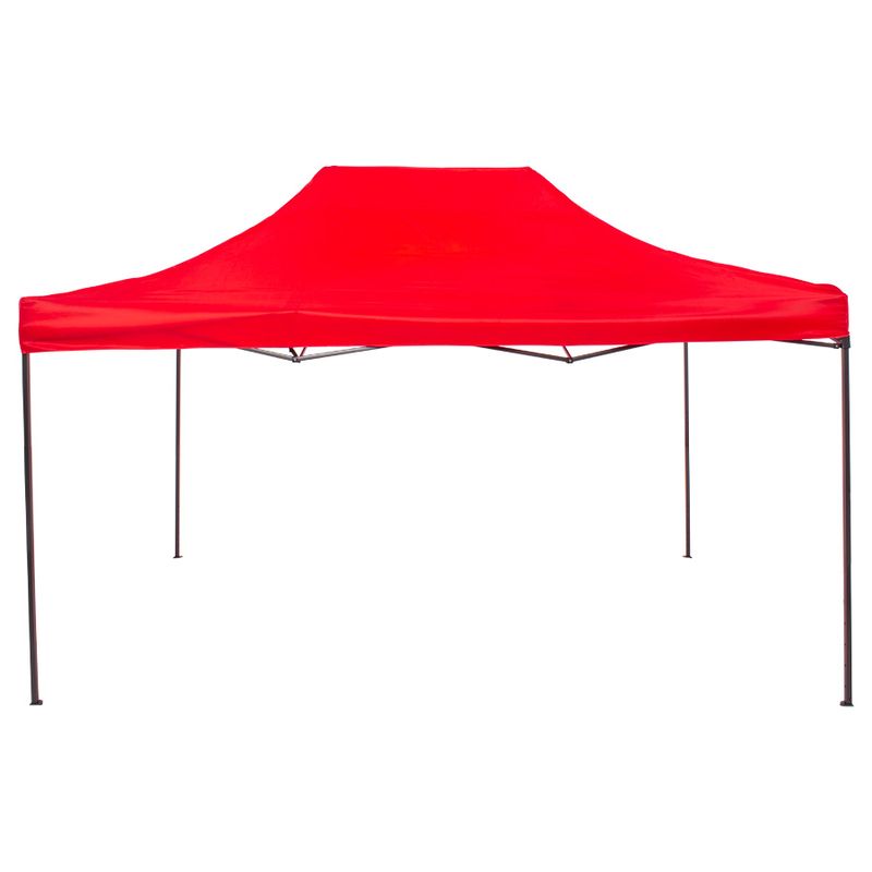 CITYSHOP - Toldo Plegable 3 x 4.5 m – Impermeable con Protección UV Rojo