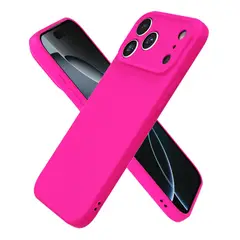 GENERICO - Carcasa Funda Para iPhone 17 Pro Max Silicona Fucsia