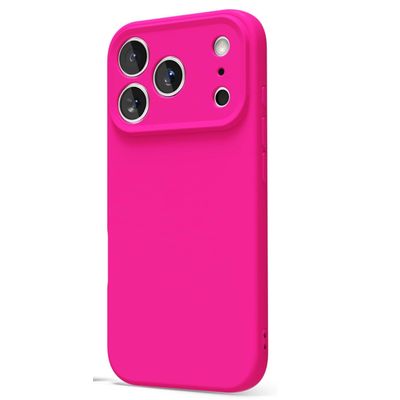 Imagen 2 del producto Carcasa Funda Para iPhone 17 Pro Max Silicona Fucsia