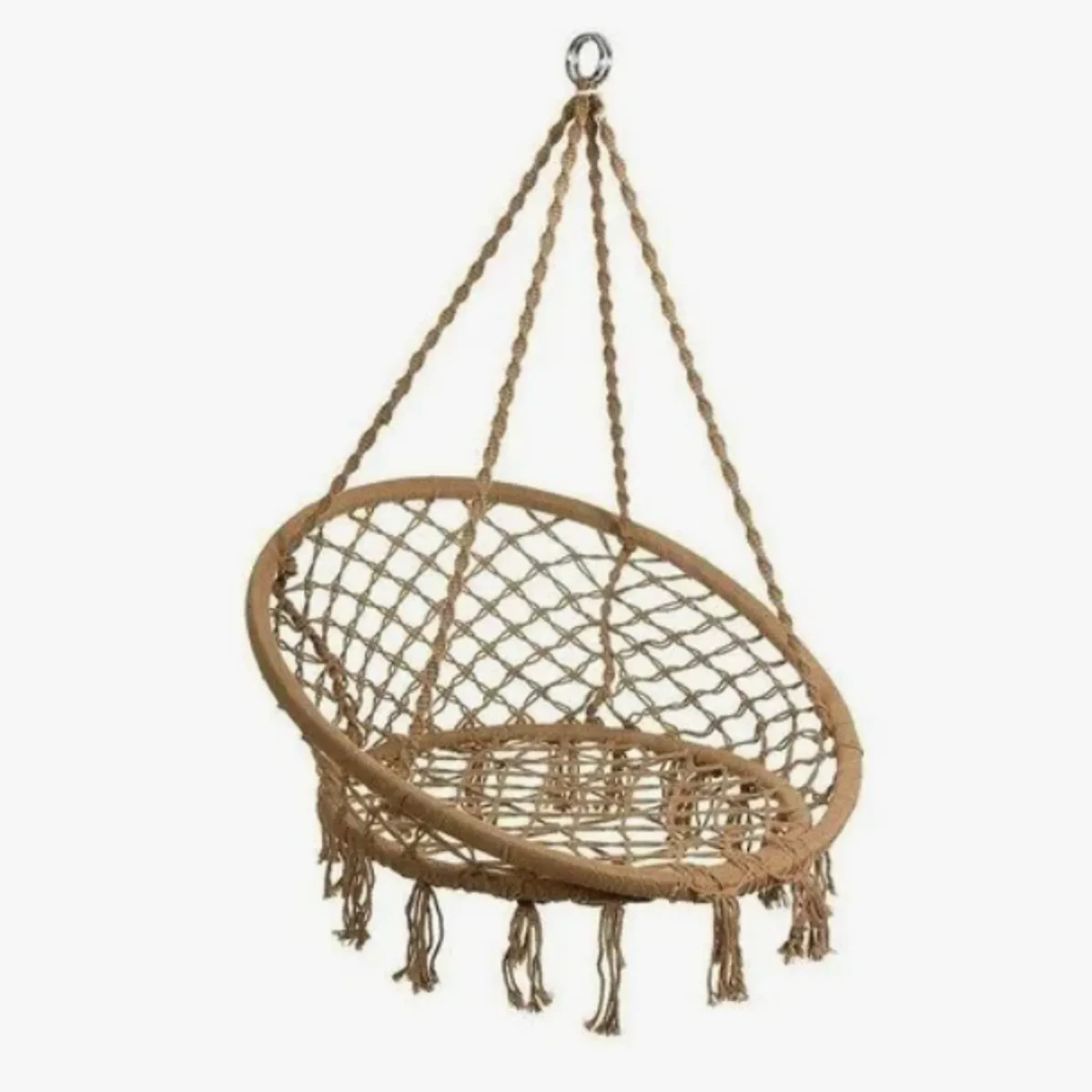 GENERICO - Silla Colgante De Macramé Estilo Hamaca Terraza Columpio