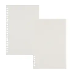 LANGUO - Pack2 Repuesto De Hojas Blanca Para Libret Anillad A5
