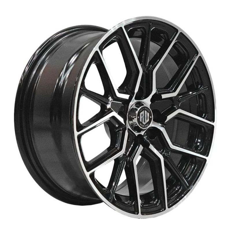 GENERICO - Set 4 llantas 13x6 4*100/114 Ozaka Black Machine
