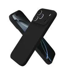 GENERICO - Carcasa Funda Para iPhone 17 Pro Silicona Negro