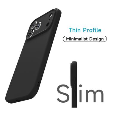 Imagen 2 del producto Carcasa Funda Para iPhone 17 Pro Silicona Negro