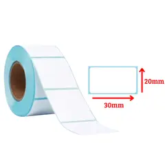 GENERICO - 1 Rollo Etiquetas Térmicas Autoadhesivas 20x30. 500 Unidades