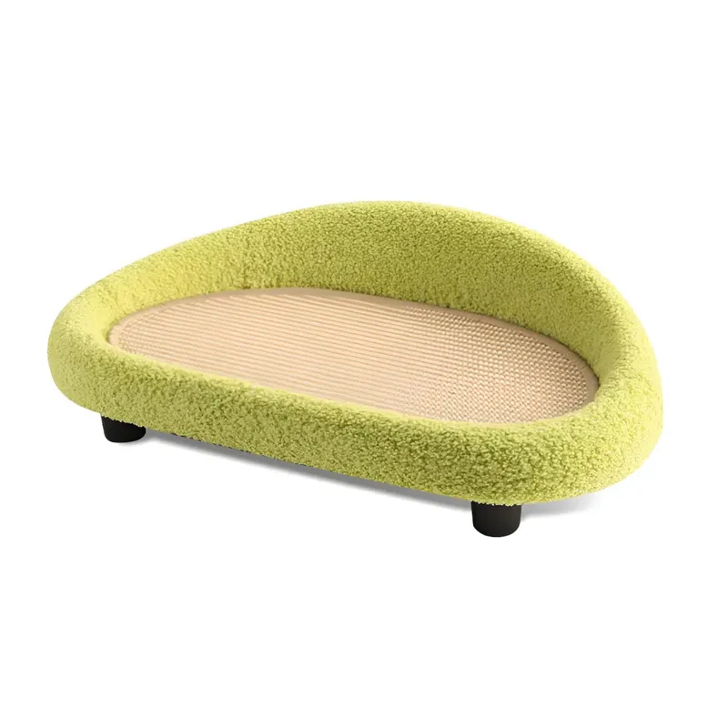 GENERICO - Rascador Cama Tipo Sofa Sisal Para Mascota 60cm Verde