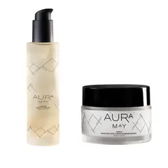 AURA MAY - Set Rutina Noche Crema Noche Regeneradora + Agua Micelar