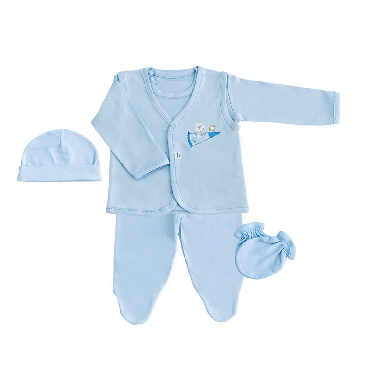 MOONWEAR - Ajuar 5P Space Bear Friends Algodón Peruano Moonwear