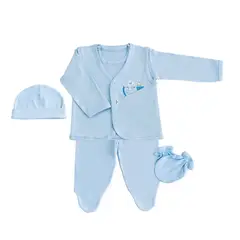 MOONWEAR - Ajuar 5P Space Bear Friends Algodón Peruano