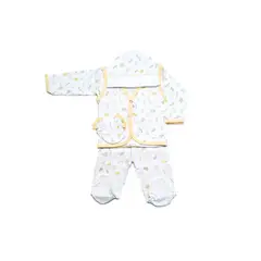 MOONWEAR - Ajuar 5P Animalitos Unisex Algodón Peruano